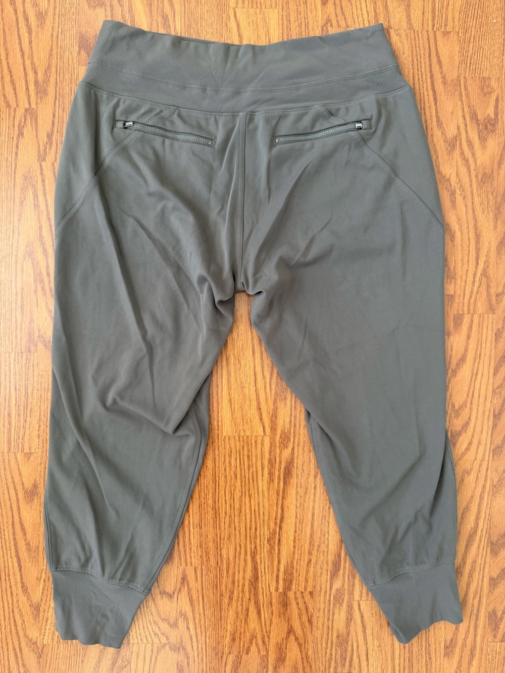 Athleta Women’s High Waist Venice Joggers in Gray Large Petite Zipper Pockets - Picture 6 of 16